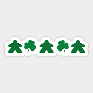 Meeples and Clovers Board Game Saint Patrick's Day Sticker